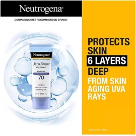 Neutrogena Ultra Sheer Dry-Touch Sunscreen Lotion, SPF 70, 3 oz., 3 pk.
