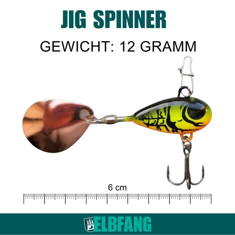 ELBFANG Jig Spinner Perch Bait Set | 12g | Spinner