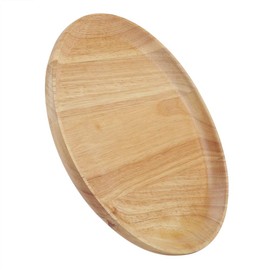 Round Wood Tray, Wooden Serving Tea Tray Breakfast Tray Small Coffee Table Living Room Decor Accessories for Serving Pastries (18 * 18cm)