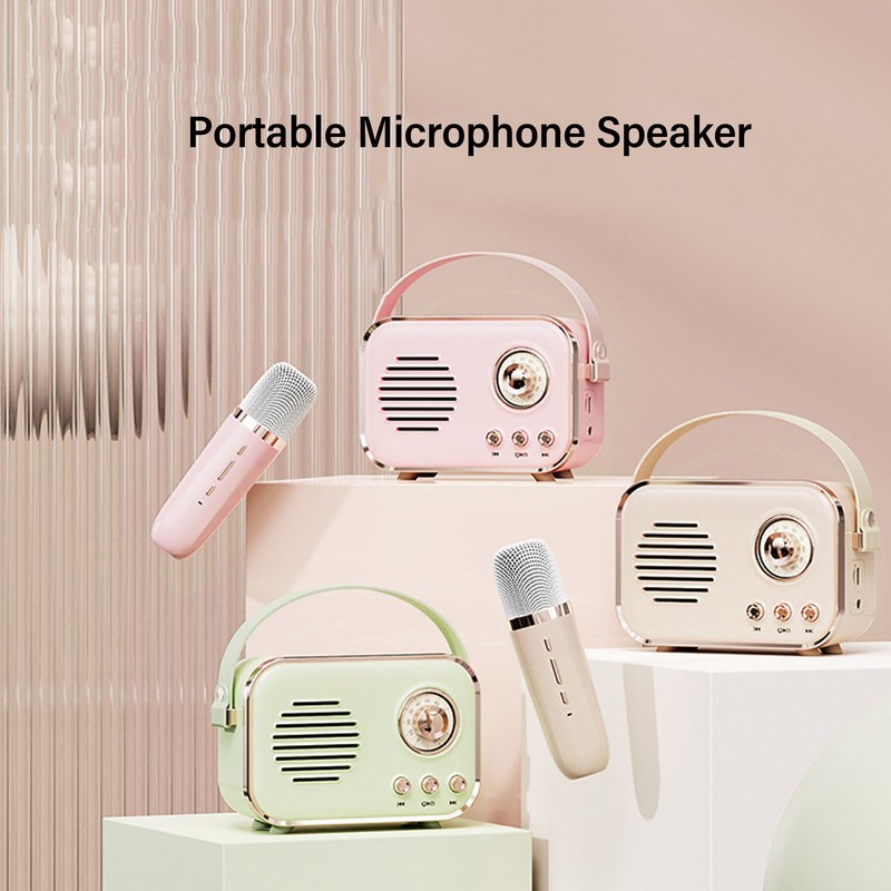 Speaker Karaoke Set Portable Multifunctional High Capacity Battery Small Wireless