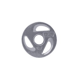 CAP Barbell 2-Inch Olympic Grip Weight Plates, Single, Gray, Various Sizes, 2.5 lb