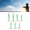 7 PCS Luminous Squid Jig 12 Hooks Stainless Steel Easy
