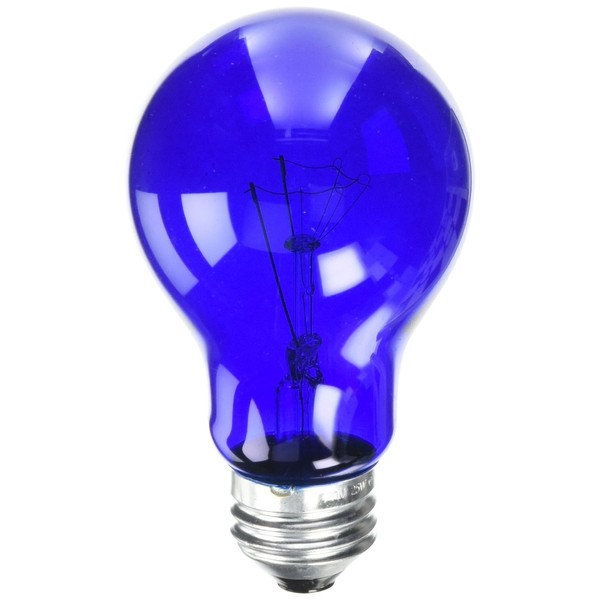 Westinghouse Lighting 0344500, 25 Watt, 120 Volt Trans Blue Incandescent A19 Light Bulb - 2500 Hours