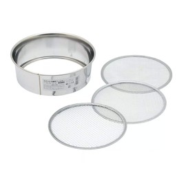 Japanese Stainless Steel Bonsai Tool Soil Sieve Set with 3 Nets - 8.25"x 8.25"x 2.75" (X-3)