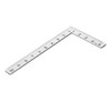 OHPHCALL 2pcs Sturdy Metal Ruler 45/90 Degree Angle Layout Tool