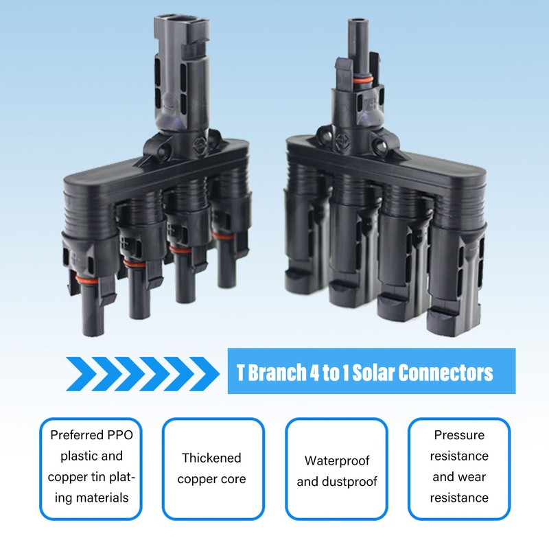 1 Pair T H Branch 4 to 1 Solar Connectors