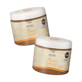 Sarai's Superfood Spreads, Crema de Almendra con Maca y Canela, Vegano, Sin Gluten, Kosher, 2 Frascos de 430g
