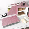WESTICK Dreamy Pink Glitter Wallpaper for Girls Bedroom Thick Pink