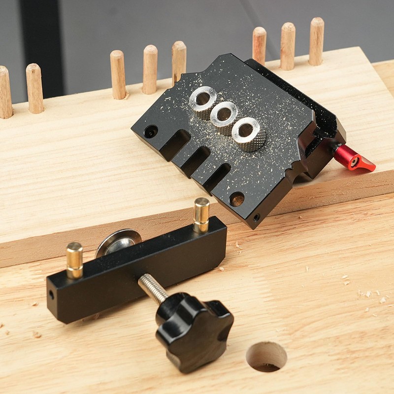 Self Centering Doweling Jig Kit, Drill Jig for Straight Holes,
