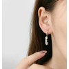 Ball Disc Dangle Hoop Earrings for Women Girls 925 Sterling