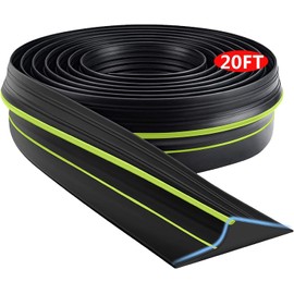 Jin&Bao Universal Garage Door Threshold Seal Strip, Bottom Weather Stripping Replacement Rubber Waterproof 20 FT Length（Green）