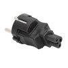4PCS 2 Slot Plug to IEC320 C5 Power Adapter Professional