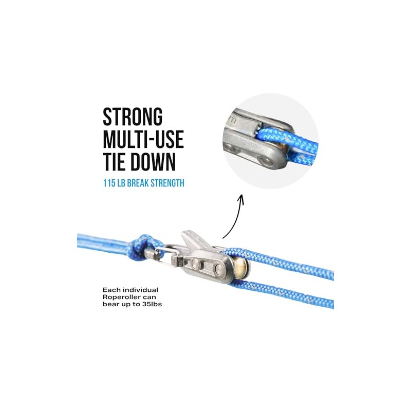 Roperoller Heavy-Duty Rope Tightening Tool & Tensioner 6-Pack