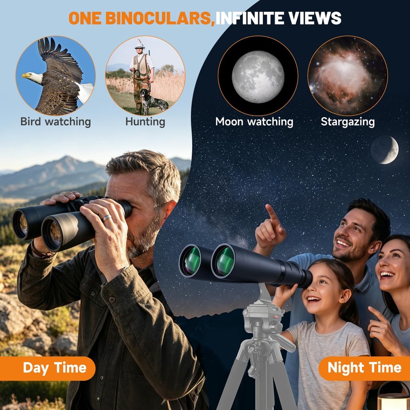 15x70 Astronomy Binoculars for Adults, High Powered Stargazing Binoculars