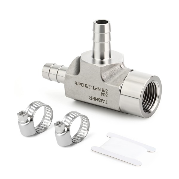 TAISHER 2PCS Forging of 304 Stainless Steel 3 Way Tee