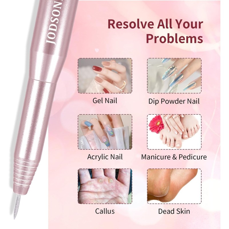 JODSONE 6 in 1 Nail Cutter, Electric Nail File for