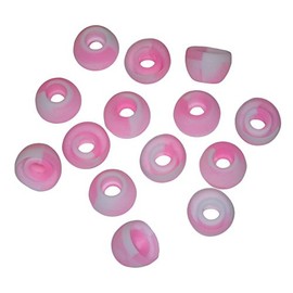 Xcessor Replacement Silicone Earbuds 7 Pairs (Set of 14 Pieces). Compatible With Most In Ear Headphone Brands. Size: LARGE. Pink Clouds