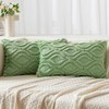 MIULEE Sage Green Throw Pillow Covers 12x20 Inch, Soft Spring