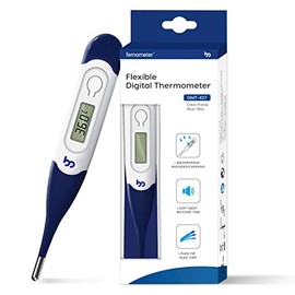 Femometer Thermometer for Adults Digital Thermometers with Flexible Tip, Fast Accurate Oral Body Thermometer for Adults Kids and Babies