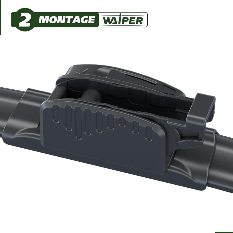 WAIPER Front Windscreen Wipers Compatible with Aixam City (2012 Onwards)