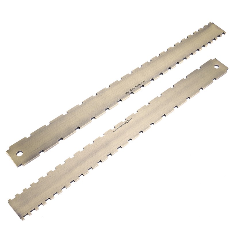 Practical 24.75 Notched Fret Board Straight Edge Luthiers Tool for