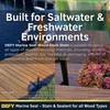 DEFY Marine Sealer - Semi-Transparent Waterproof Exterior Wood Stain, Marine