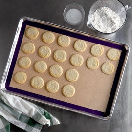 Soro Essentials- 24-1/2" x 16-3/8" Full Size Silicone Baking Mat fits Full Size Pan- Double-sided Silicone Mats Pastry Baking Sheet for Baking Oven Baking Sheet for Making Cookies Macaroons Bread
