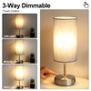 Yarra-Decor 【Upgraded Bedside Lamp with USB A+C Charging Ports &