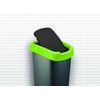 CURVER Flip Bin 10 L Silver/Green 18.9 x 23.5 x