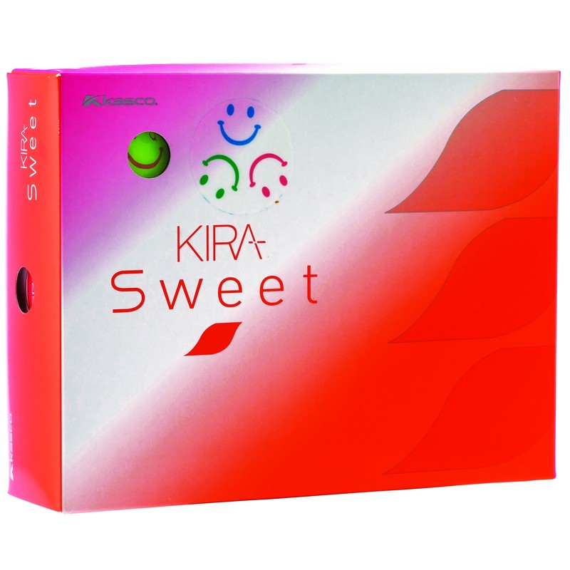 Kasco Kira Sweet Golf Balls with Character Mark, 12 Pack