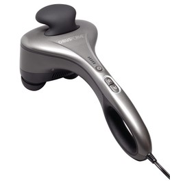 Obusforme Professional Grade Percussion Back Massager | Handheld Deep Tissue Massager | 3000 rpm Dual Massage Nodes | Five Massage Intensity Options | Ergonomic Front Grip & Non-Slip Handle