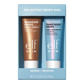 e.l.f. SKIN The Hottest Drops Duo, Holy Hydration! Set de cuidado de la piel Thirst Burst & Bronzing, para un aspecto radiante y bañado por el sol, vegano y libre de crueldad animal