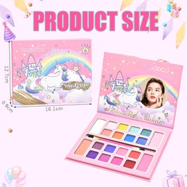 HISUNBEN Children's Make-Up, 20 Colours Children's Make-Up Set, Girls, Washable, Safe and Non-Toxic Make-Up Set, Suitable for Christmas, Birthday, Carnival Gifts for Children