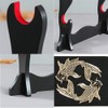 Z-fiber Sword Holder Japanese Velvet Padded Katana Stand Samurai Display