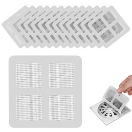 Disposable Shower Drain Hair Catcher 60 Pieces Drain Hair Catcher Mesh Sticker Drain Strainer for Shower Hair Hair Strainer for Sink Strainer for Kitchen Sink Shower Drain
