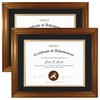 Golden State Art, 11x14 Dark Gold Document Frame for 8.5x11