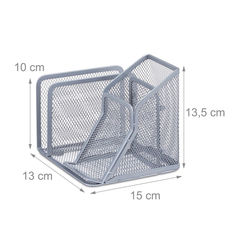 Relaxdays Desk Organiser with Office Note Box and Letter Rack,