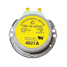 GM-16-2F302 Synchronous Motor (AC21V 2.5/3 RPM) fits for LG Whirlpool Microwave -Replaces 6549W1S011B, 6549W1S017A, 6549W1S015A, 6549W1S017E, 6549W1S011A