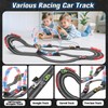 2-in-1 Slot Car Race Track Set with 4 High-Speed Cars,