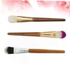 BIUDECO Portable Makeup Brush Set 6pcs Bamboo Handle Brush for