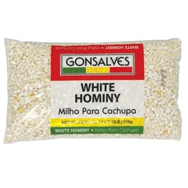Gonsalves Dried White Hominy Milho Para Cachupa 32 Ounce (2lb) 908g Bag