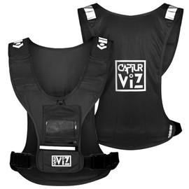 Sports Vest with Recording phone Pouch – Running, Cycling, Horse Riding, Outdoor Sports (Black, Adjustable)