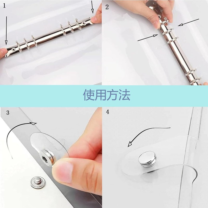 Mirhua System Organizer A5 A6 A7 6-Hole PVC Clear Material