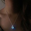 Cube Necklace, Glow in the Dark, Glow in the Dark