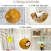 2pcs Bird Nest for Cage Swing, Chewproof Small Bird Bed