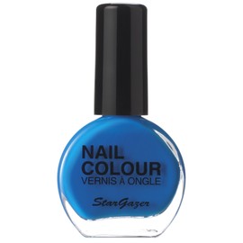 Neon Blue UV reactive nail polish. Bright nail polish that glows under uv neon light.