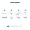 ledscom.de Siris Smart LED Under-Unit Light White Matt with Power