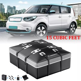 KEEPDSGN For Kia Soul 15 Cubic Feet Car Roof Top Rack Carrier Cargo Luggage Storage Bag