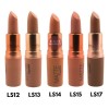 Lip Set 5 Labiales Five Mate Top Lipsticks Beauty Creations