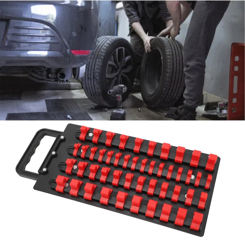 48 Piece Socket Organizer Tray 1/2 Inch X 14 Clips